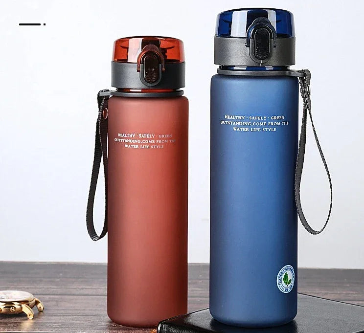 Garrafa de Água 400ml/560ml – BPA Free, à Prova de Vazamento, Ideal para Fitness e Aventura