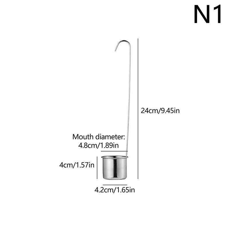 Copo Medidor de Aço Inoxidável 1PC Ideal para Molhos, Óleos, Café e