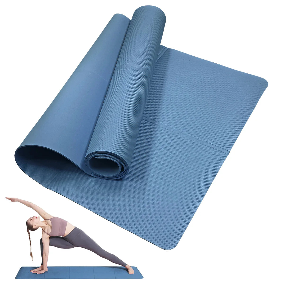 Tapete de Yoga 4mm – Antiderrapante para Exercícios