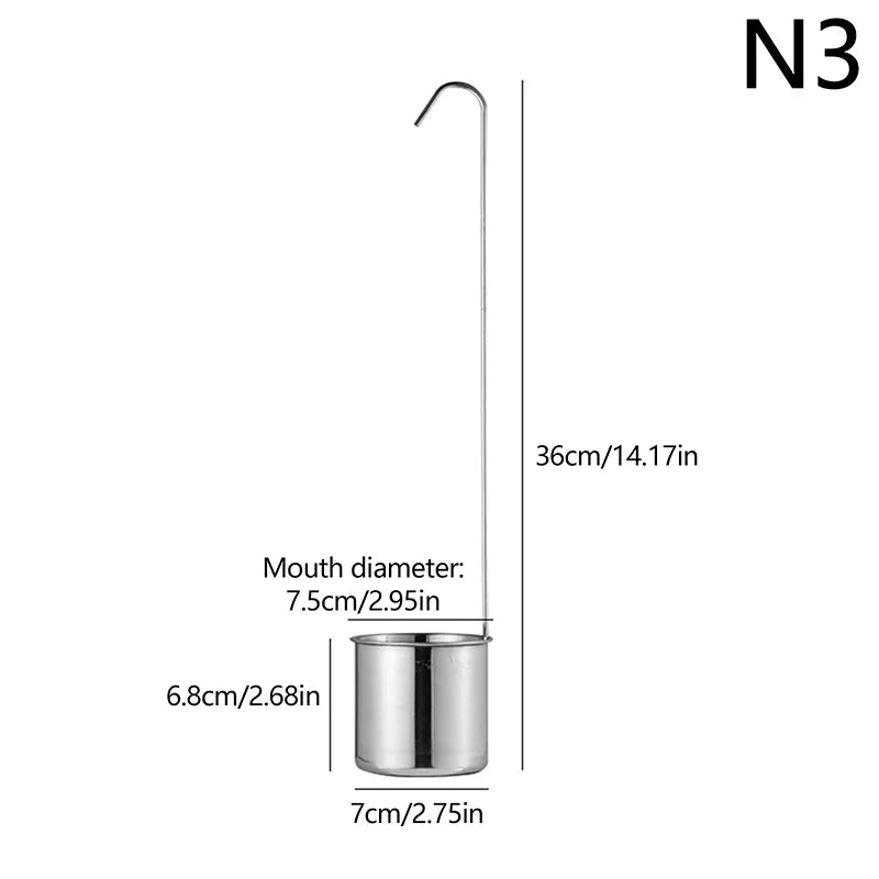 Copo Medidor de Aço Inoxidável 1PC Ideal para Molhos, Óleos, Café e