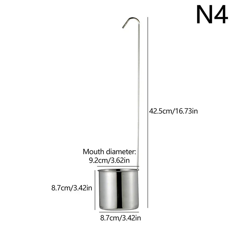 Copo Medidor de Aço Inoxidável 1PC  Ideal para Molhos, Óleos, Café e